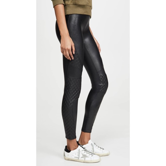 SPANX Black Quilted Leggings - Picture 6 of 15